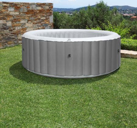 СПА-бассейн 204х70см "Pebble" 930л, круглый, аэромассаж, MSpa LR062U-GR