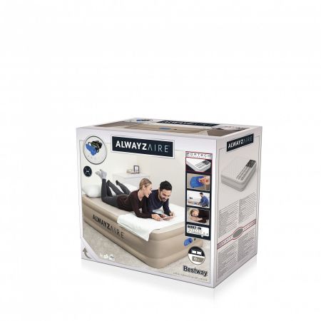 Надувная кровать 152х203х51см "AlwayzAire" встр.насос 220В с автоподкачкой, до 300кг, Bestway 69054 BW