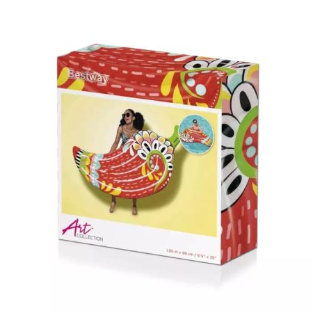 Надувной матрас для плавания 195х99см "Фиеста Кокетливый" до 90кг, Bestway 43490 BW