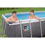 Каркасный прямоугольный бассейн Power Steel 488х244х122см, 11532л, фил.насос 3028л/ч, лестница, тент, Bestway 561MB BW