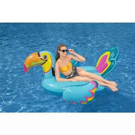 Надувной матрас-плот для плавания 207х150см "Тукан" с ручками, до 90кг, от 12 лет, Bestway 41126 BW
