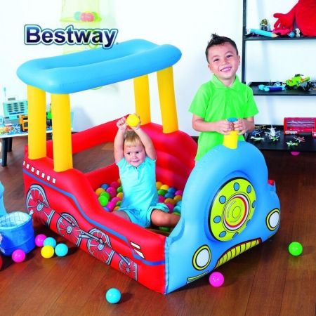 Игровой центр 137х99х94см "Паровозик" с мячами, Bestway 52121 BW