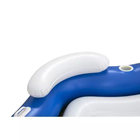 Надувной матрас-остров для плавания 199х176см (191х173х41см) для троих, с ручками и подстаканниками, Bestway 43111 BW