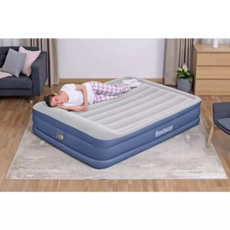 Надувная кровать 152х203х46см с подголовником, встр.насос 220В, до 300кг, Bestway 67630 BW