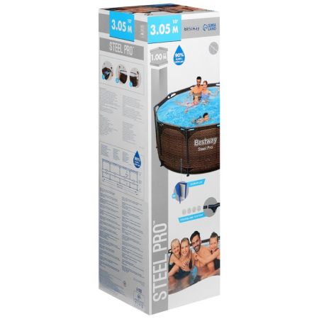 Каркасный бассейн 305х100см,"Ротанг", 6148л, Bestway 5617P BW