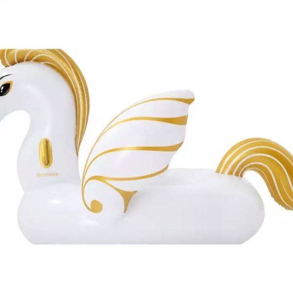 Надувной матрас-плот для плавания 231х150см "Пегас" с ручками, до 90кг, от 12 лет, Bestway 41118 BW