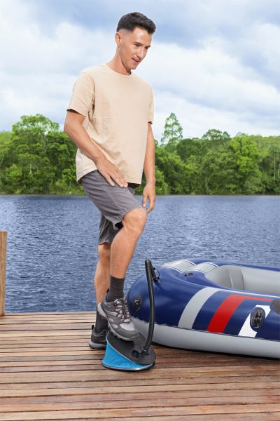 Насос ножной 28х22см, 1.6л/цикл, шланг с 3-мя насадками, Bestway 62005 BW