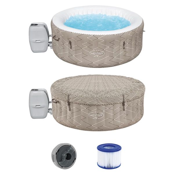 СПА-бассейн 132/180х66см "Madrid AirJet" 669л, круглый, аэромассаж, Bestway 60055 BW