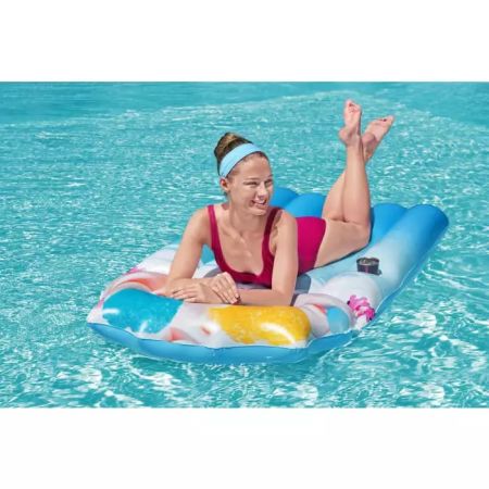 Надувной матрас-плот для плавания 185х99см "Молочный Коктейль" до 90кг, Bestway 43397 BW