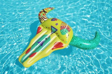 Надувной матрас-плот для плавания 257х239см "Богемский Буйвол" до 90кг, от 12 лет, Bestway 43401 BW