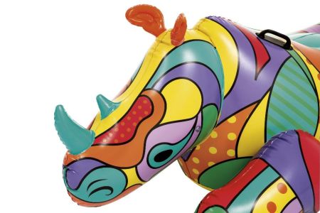 Надувная игрушка-наездник 201х102см "POP Носорог" с ручками, до 90кг, от 12 лет, Bestway 41116 BW
