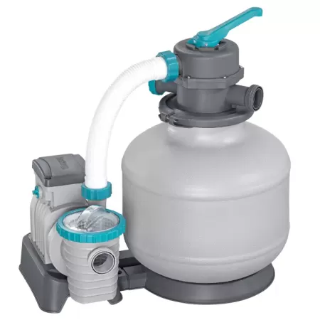 Песочный фильтр-насос 6056л/ч, резервуар для песка 9кг, фракция 0.45-0.85мм, Bestway 58497 BW