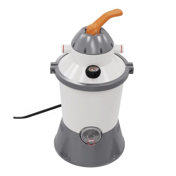 Песочный фильтр-насос 3,785/3,028 м3/ч, манометр, резервуар для песка 8кг, фракция 0.45-0.85мм