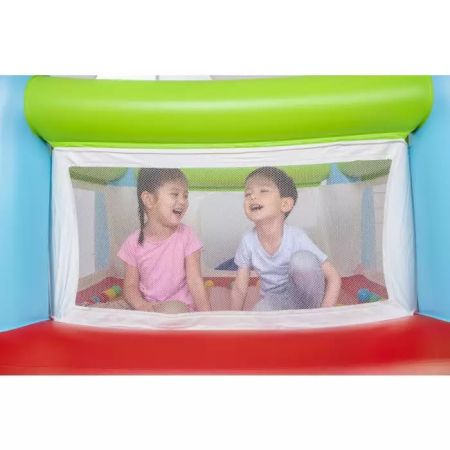 Игровой центр-батут 175х173х135см "Fisher Price" с мячами, встр.нас. 220В, до 85кг, от 3 лет, Bestway 93563 BW