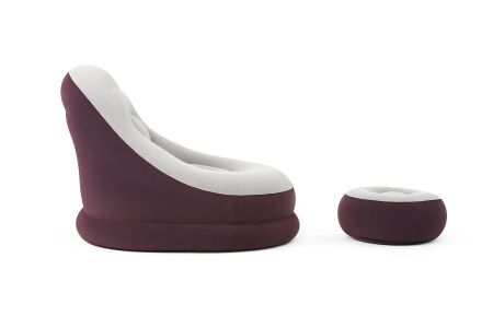 Надувное кресло 100х121х86см "Comfort Cruiser" с пуфиком 54х54х26см, 2 цвета, Bestway 75053 BW