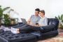 УЦЕНКА Надувной диван-трансформер Double 5-in-1 Multifunctional Couch 188х152х64 см (черный)без насоса, Bestway У75054 BW