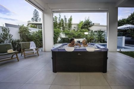 СПА-бассейн 160х160х65см "Oslo Saphire" 850л, квадр.,  гидромассаж, аэромассаж.(4 коробки A.B.C.D), MSpa F-SA063W