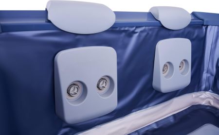 СПА-бассейн 160х160х65см "Oslo Saphire" 850л, квадр.,  гидромассаж, аэромассаж.(4 коробки A.B.C.D), MSpa F-SA063W