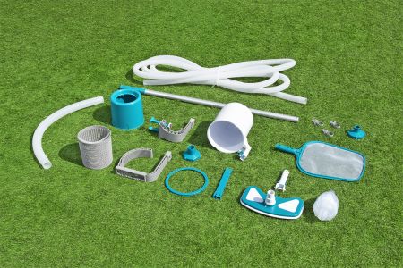 Набор для чистки бассейна (скиммер, сачок, вакуумный очиститель, ручка 279см, шланг 7.5м), Bestway 58237 BW