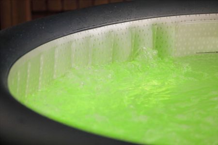 СПА-бассейн 204х70см "Aurora" 930л, круглый, аэромассаж, led-подсветка, MSpa U-AU062