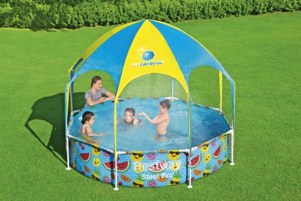 Каркасный бассейн My First Pool 244х51см с навесом, 1688л, Bestway 56432 BW