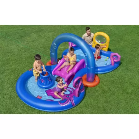 Игровой центр 330х188х117см "Sea Odyssey" с горкой, мячами и игрушками, от 2 лет, Bestway 53167 BW