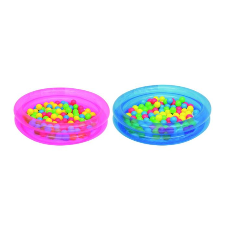 Детский надувной бассейн 91x20см с мячами (50шт), 73л, от 2 лет, Bestway 51085 BW