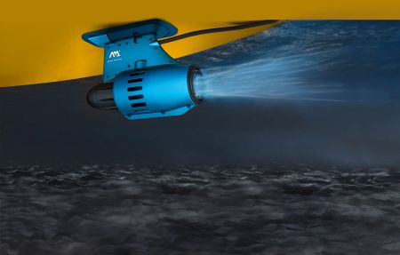 SUP-доска "AM go iSUP" 320х81х15см, плавник с электромотором BLUEDRIVE S и аккумулятором, весло, лиш, Aqua Marina AMGO-320PFS