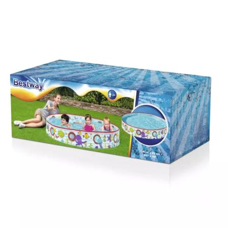 Детский бассейн 152х25см с иллюминаторами, 435л, от 2 лет, Bestway 55029 BW