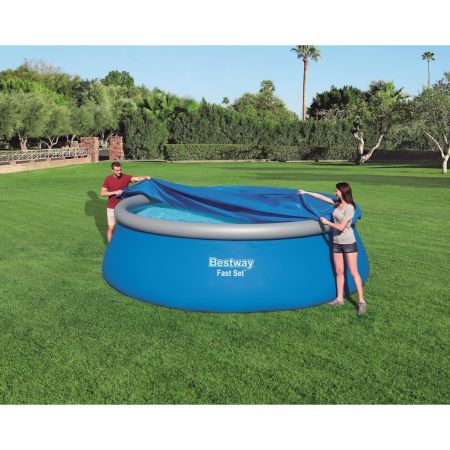 Тент для бассейнов с надувным бортом Fast Set 457см (D495мс), Bestway 58035 BW