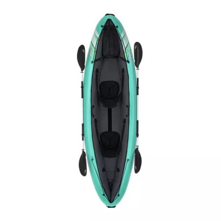 Надувной каяк "Ventura Elite X2" 330х86см, алюм.вёсла 230см, насос , до 220кг, Bestway 65052 BW