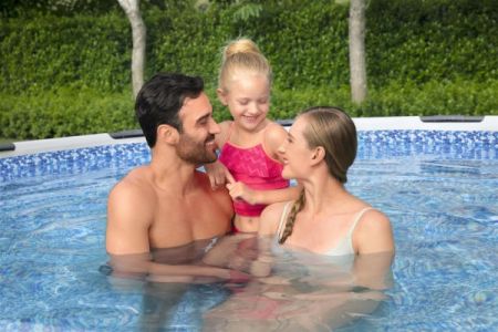 Каркасный бассейн Steel Pro Max 427х84см, 10220л, фил.-насос 2006л/ч, Bestway 56595 BW