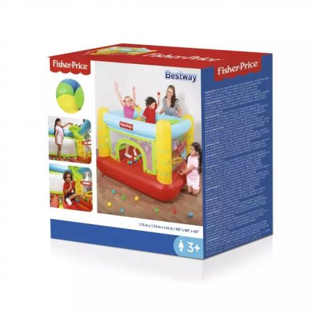 Игровой центр-батут 175x173x114см "Fisher Price" с мячами (25шт), от 3 лет, Bestway 93542 BW