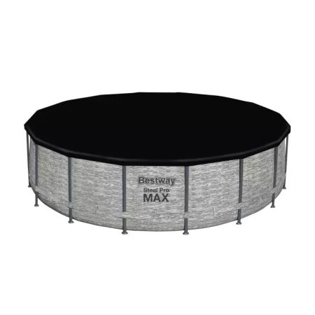 Каркасный бассейн Steel Pro MAX 488х122см, 19480л, фил.-насос 5678л/ч, лестница, тент, Bestway 5619E BW