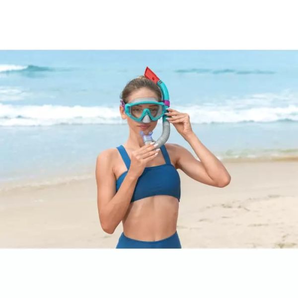 Комплект для плавания "Meridian Snorkel" от 14 лет, р-р.ласт 41-46, 2 цвета, Bestway 25020 BW