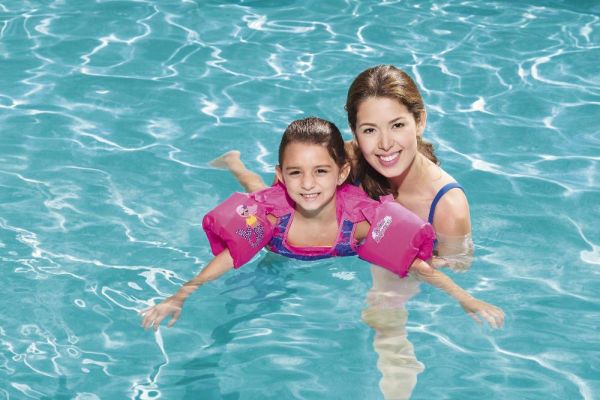 Жилет для плавания с рукавами, пенопл.встав., 18-30кг, 3-6 лет, 2 цвета, Bestway 32174 BW