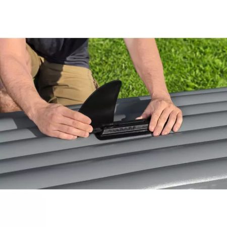 Надувная байдарка "Surge Elite X2 Kayak" 382x94х42см, алюм.весла 230см 2шт, насос 62086, до 180кг, Bestway 65144 BW