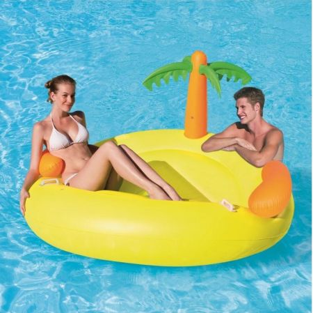 Надувной матрас-шезлонг для плавания 178см "Остров" для двоих, Bestway 43104 BW