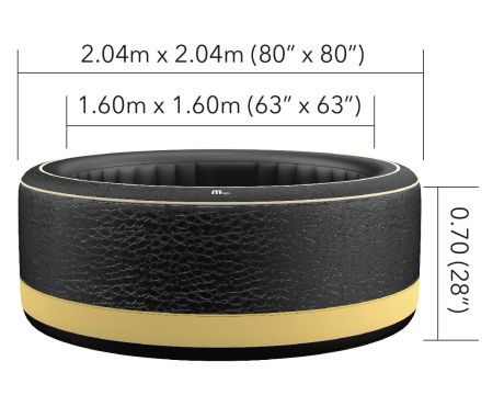 СПА-бассейн 204х70см "Luxury Exotic" 930л, круглый, аэромассаж, MSpa P-EX069