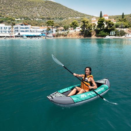 Надувной каяк "Laxo-285" 285x90см, весло, сиденье, киль, сумка, до 110кг, Aqua Marina LA-285