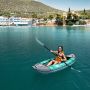 Надувной каяк "Laxo-285" 285x90см, весло, сиденье, киль, сумка, до 110кг, Aqua Marina LA-285
