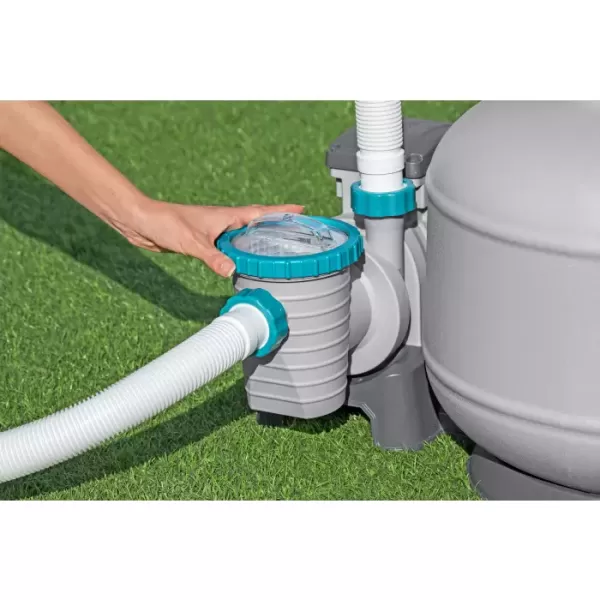 Песочный фильтр-насос 8327л/ч, резервуар для песка 20кг, фракция 0.45-0.85мм, Bestway 58499 BW