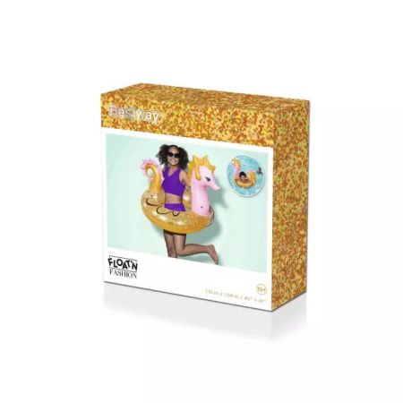 Надувной круг "Морской конек" 115х104см, с ручками, от 10 лет, Bestway 36305 BW