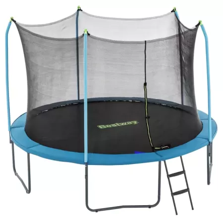 Батут с защитной сеткой 366х278см "Xtreme Air Trampoline", лестница, до 100кг, от 6 лет, Bestway 59104 BW