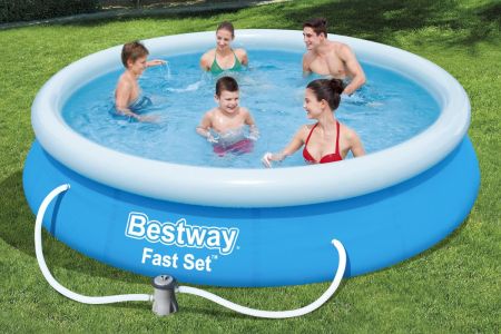 Бассейн Fast Set 366х76см, 5377л, фил.-насос 1249л/ч, Bestway 57274 BW