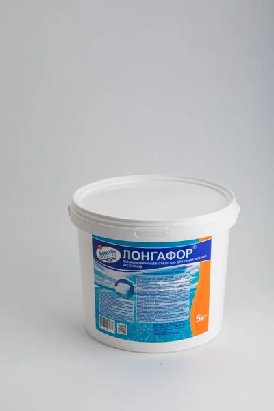 ЛОНГАФОР, 5кг ведро, табл.100гр, медленнорастворимый хлор для непрерывной дезинфекции воды, Маркопул Кемиклс М099