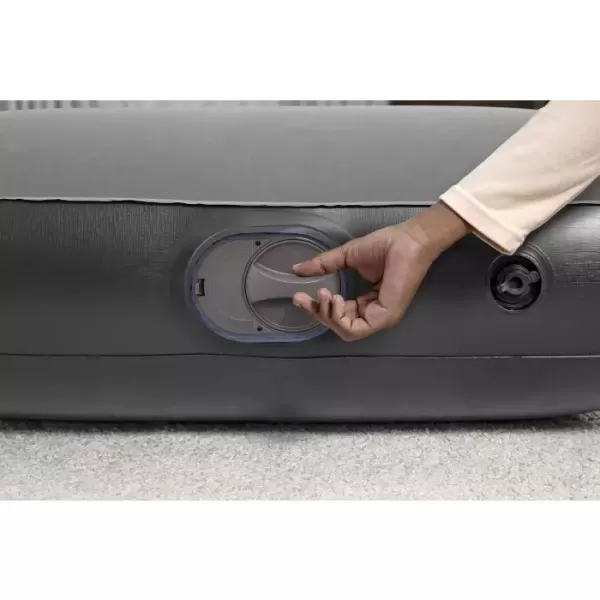 Надувная кровать 191х137х30см с подголовником, встр.насос USB 5В, до 300кг, Bestway 671BR BW