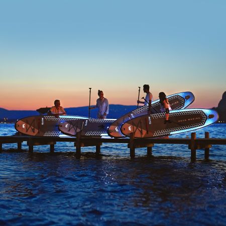 SUP-доска "BT-24GL" 315х79х15см, Ambient Light System, киль, лиш, до 140кг, Aqua Marina BT-24GL