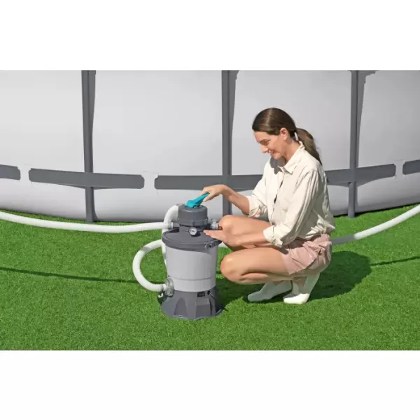 Песочный фильтр-насос 3596л/ч, резервуар для песка 8.5кг, фракция 0.45-0.85мм, Bestway 58515 BW