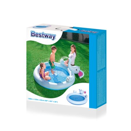 Игровой бассейн 168х152х65см "Слон" с разбрызгивателем, 135л, Bestway 53034 BW